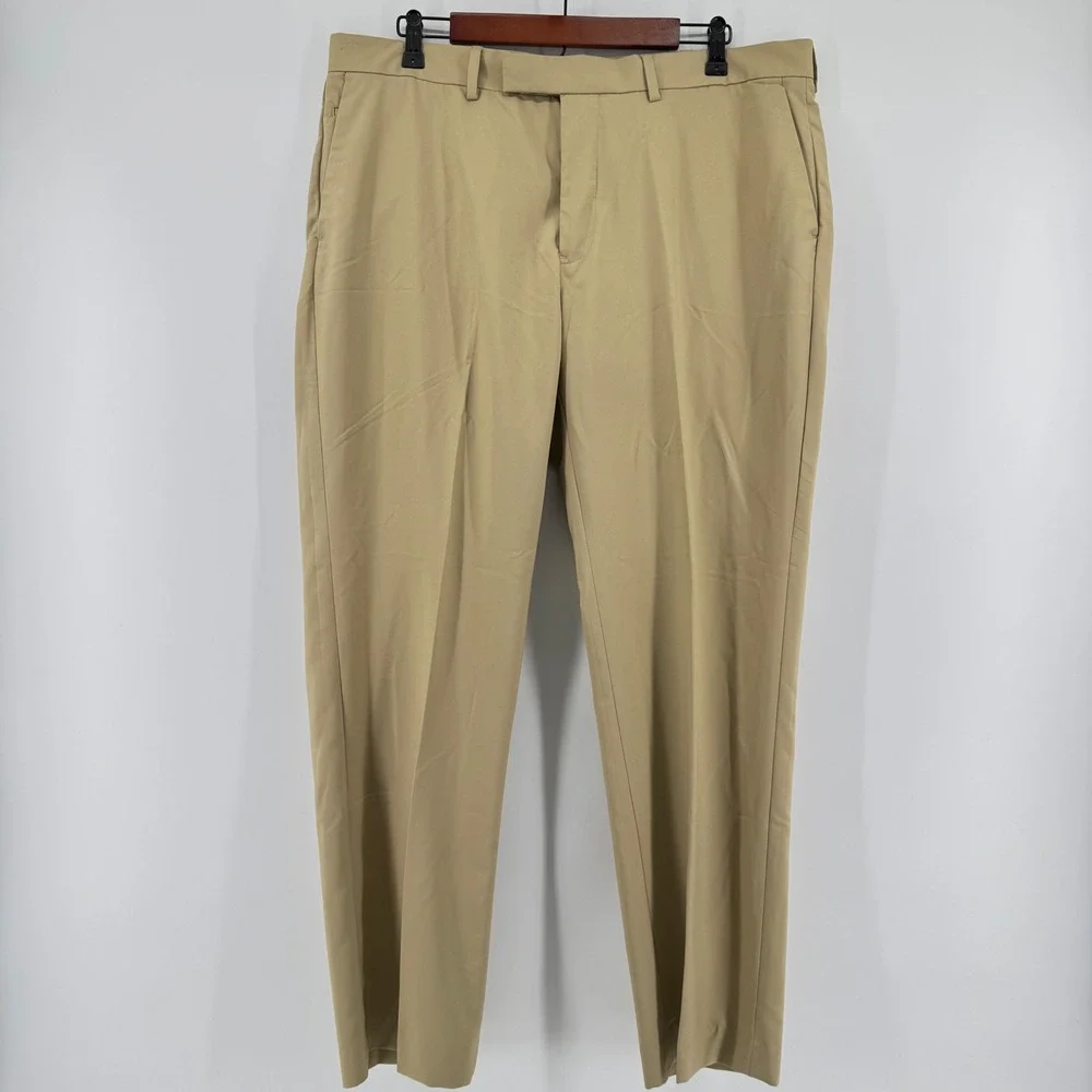 Polo Golf‎ Ralph Lauren Performance Chino Pants Mens 38x30 Tan Flat Front